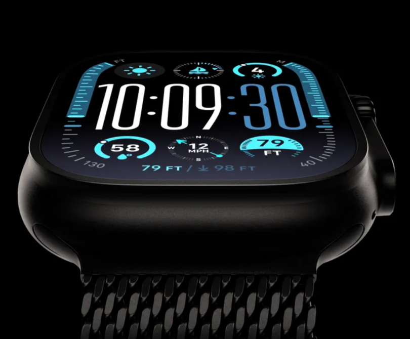 a close up of a smart watch